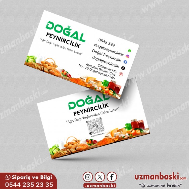 Peynircilik Mandıra Kartvizit Örneği Peynircilik Mandıra Kartvizit Örneği