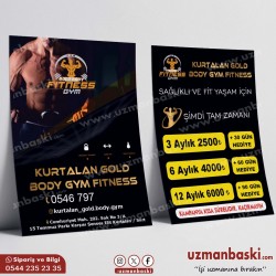 Spor Salonu Gym Broşür Örneği