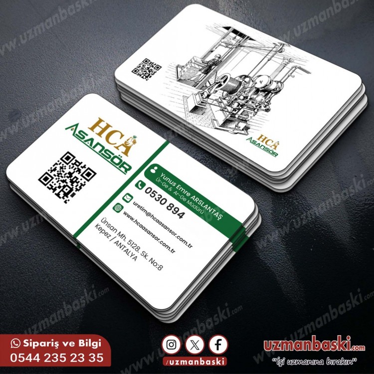 Asansör Kartvizit Tasarım Örneği Asansör Kartvizit Tasarım Örneği