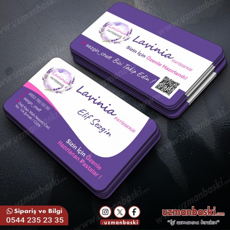 Pastacı Kartvizit Tasarımı Pastacı Kartvizit Tasarımı