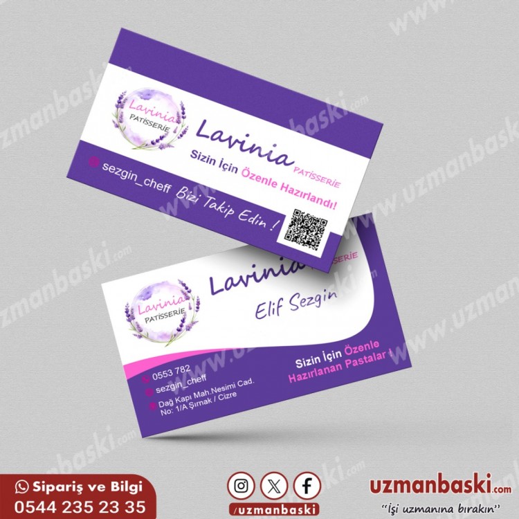Pastacı Kartvizit Tasarımı Pastacı Kartvizit Tasarımı
