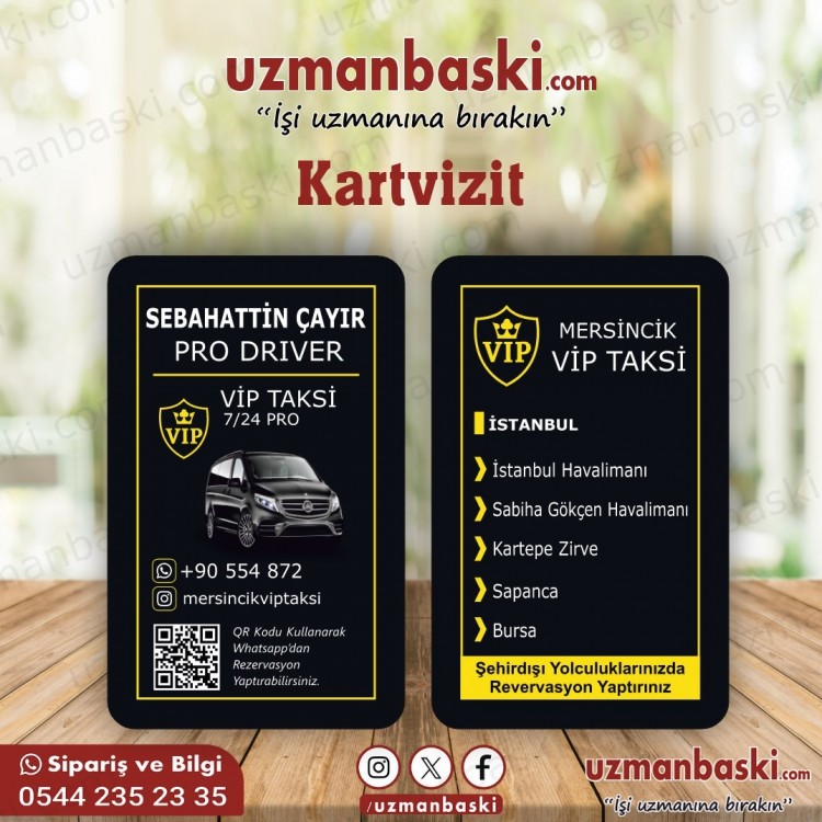 Lüks Taksi Kartvizit Tasarımı Lüks Taksi Kartvizit Tasarımı