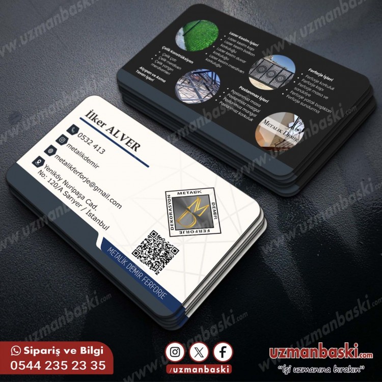 Demir Doğrama Perfoje Kartvizit Tasarım Örneği Demir Doğrama Perfoje Kartvizit Tasarım Örneği