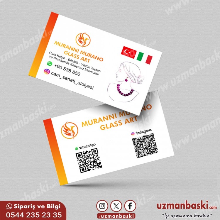 Kolye Bileklik Kartvizit Tasarım Örneği Kolye Bileklik Kartvizit Tasarım Örneği