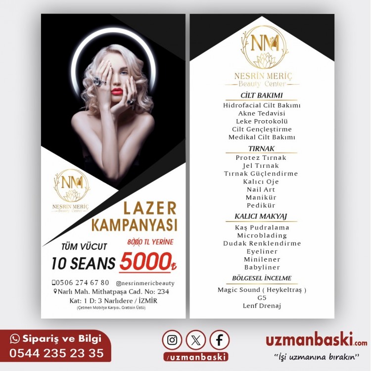 Güzellik Merkezi Broşürü Güzellik Merkezi Broşürü