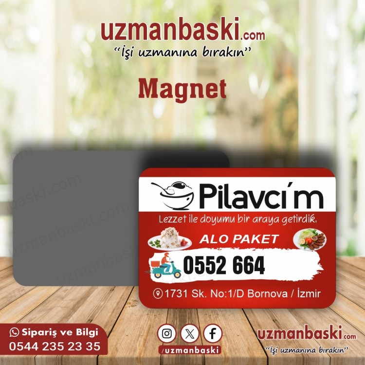 Pilavcı Magnet Tasarım Örneği Pilavcı Magnet Tasarım Örneği