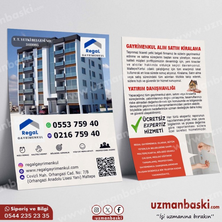 Emlak gayrimenkul broşür tasarımı Emlak gayrimenkul broşür tasarımı