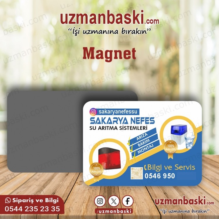 Su Arıtma Cihazları Magnet Tasarım Örneği Su Arıtma Cihazları Magnet Tasarım Örneği