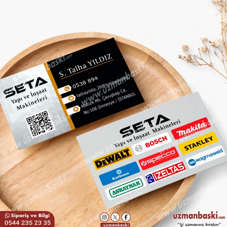 İnşaat ve Yapı Makineleri Kartvizit Tasarımı