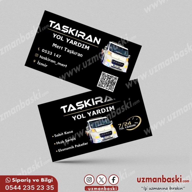 Yol Yardım Kartvizit Tasarım Örneği Yol Yardım Kartvizit Tasarım Örneği