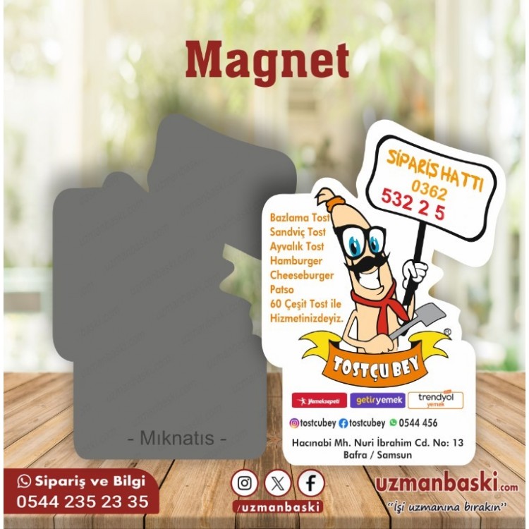 Tostçu Magnet Tasarımı Tostçu Magnet Tasarımı