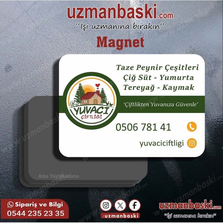 Çiftlik Doğal Ürünler Magnet Örneği Çiftlik Doğal Ürünler Magnet Örneği