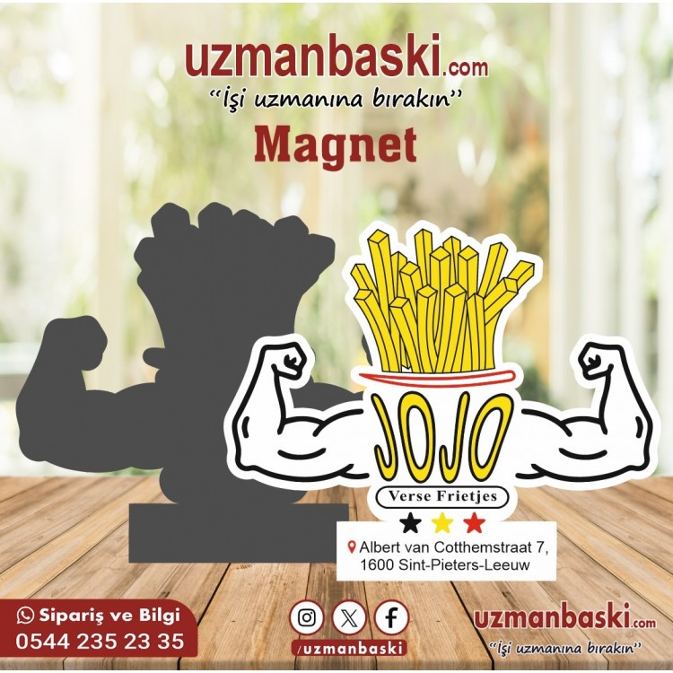 Patates Kızmartması Fast Food Magnet Patates Kızmartması Fast Food Magnet