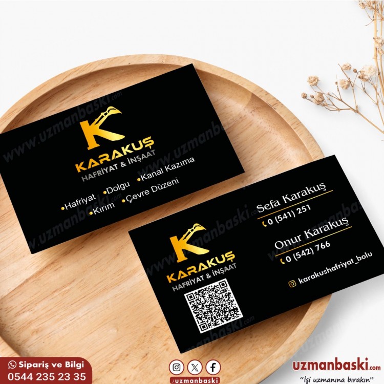 Hafriyat Kepçe Kartvizit Tasarım Örneği Hafriyat Kepçe Kartvizit Tasarım Örneği