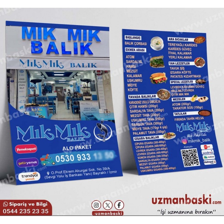 Balık Evi Broşür Örneği Balık Evi Broşür Örneği