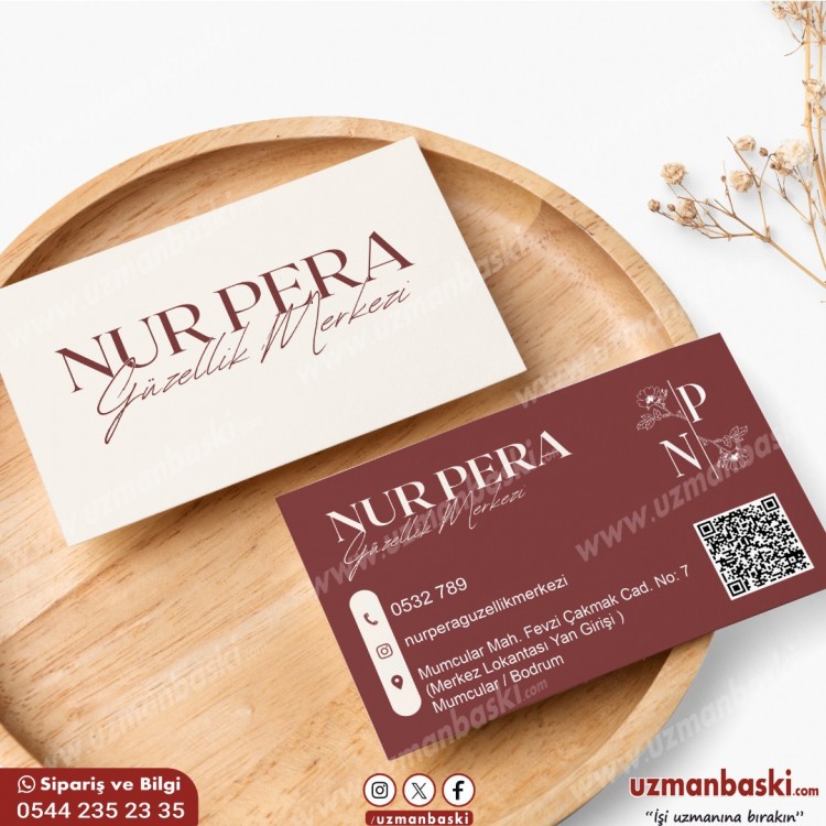 Güzellik Merkezi Kartvizit Tasarımı Güzellik Merkezi Kartvizit Tasarımı