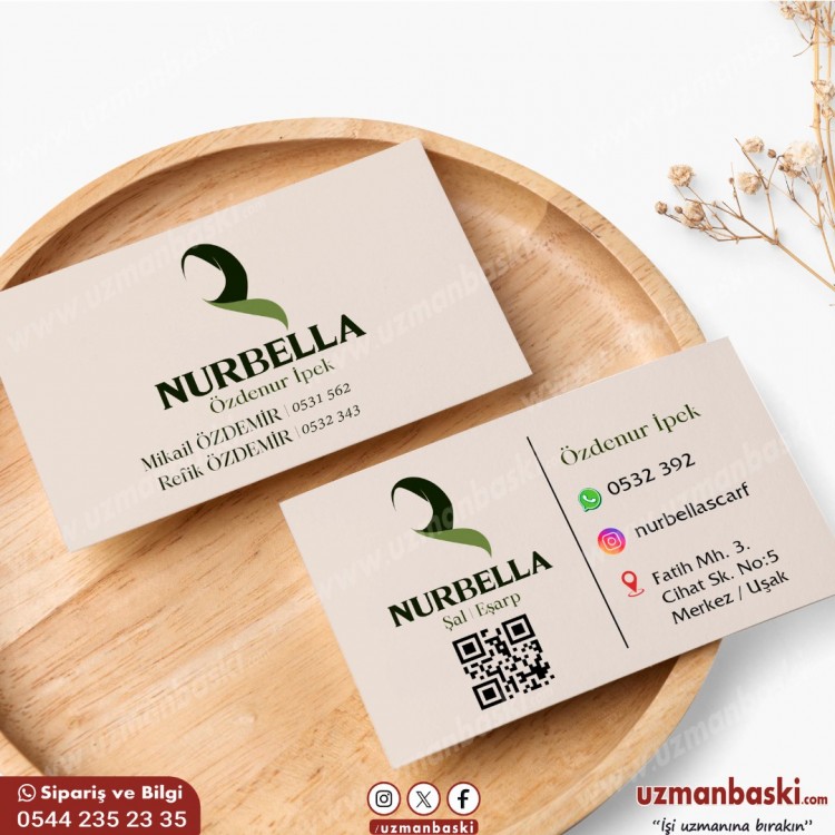 Şal Eşarp Tekstil Kartvizit Tasarımı