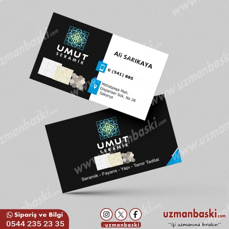 Seramik Yapı Kartvizit Tasarım Örneği Seramik Yapı Kartvizit Tasarım Örneği