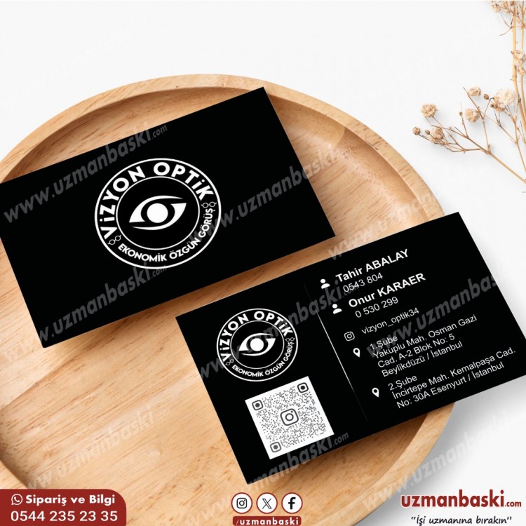 Optik Gözlükçü Kartvizit Tasarım Örneği Optik Gözlükçü Kartvizit Tasarım Örneği