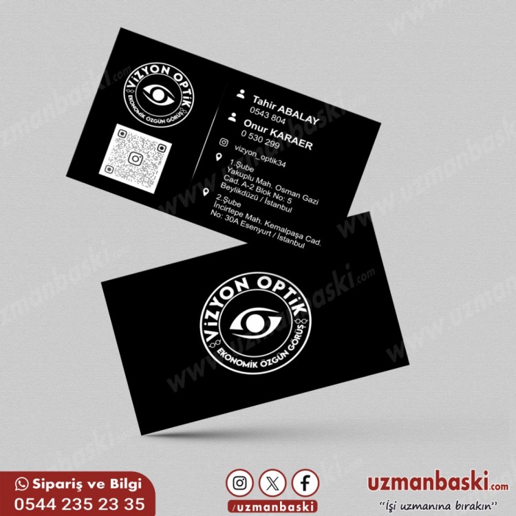 Optik Gözlükçü Kartvizit Tasarım Örneği Optik Gözlükçü Kartvizit Tasarım Örneği