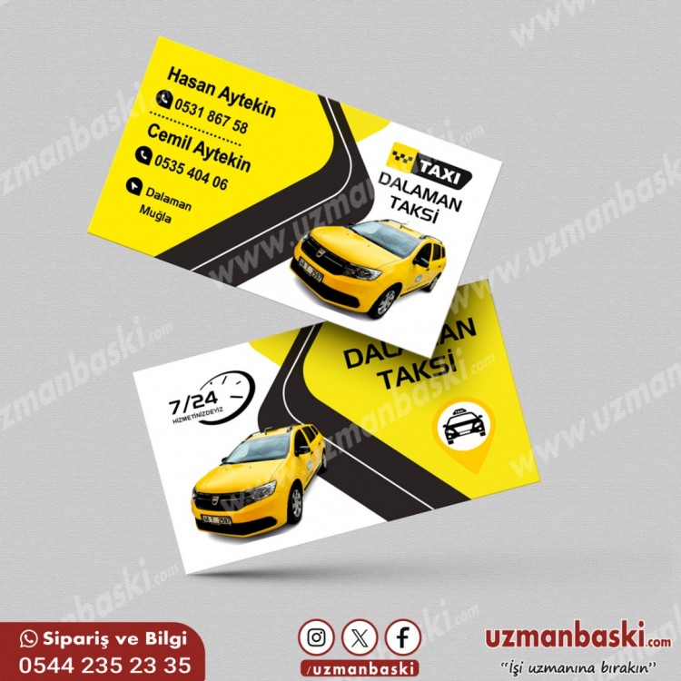 Taksi Kartvizit Tasarım Örneği Taksi Kartvizit Tasarım Örneği