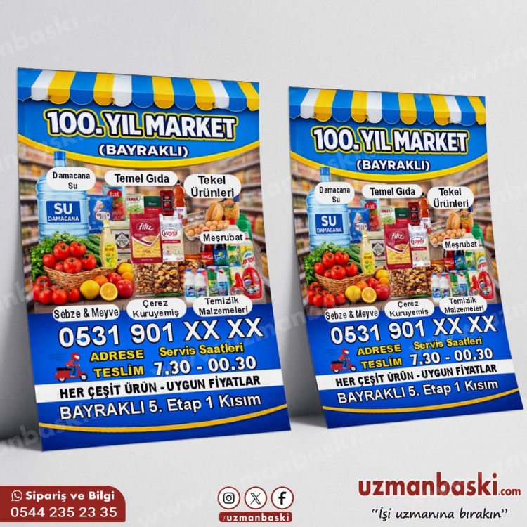 Market Kampanya ve Reklam Broşür Tasarımı