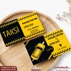 Taksi kartvizit tasarımı örneği