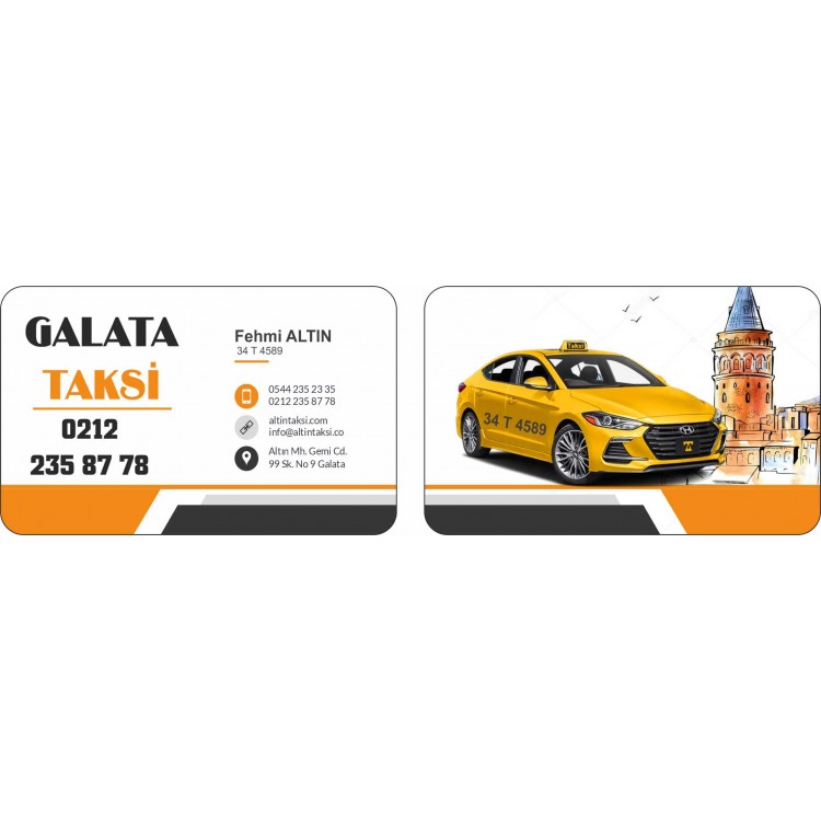 GALATA TAKSİ KARTVİZİT GALATA TAKSİ KARTVİZİT