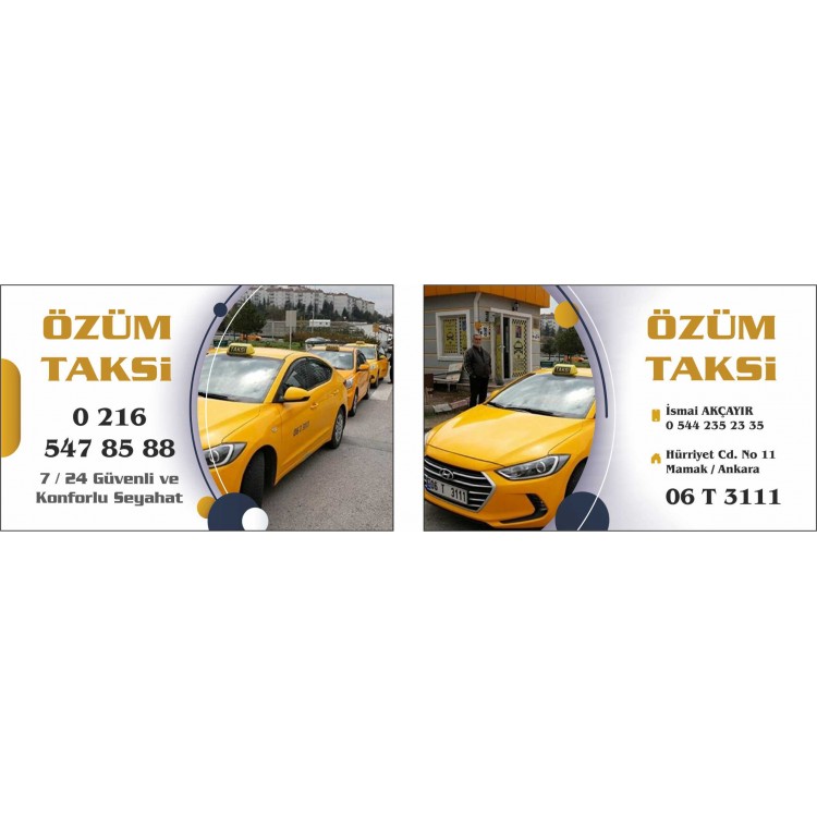TAKSİ KARTVİZİT