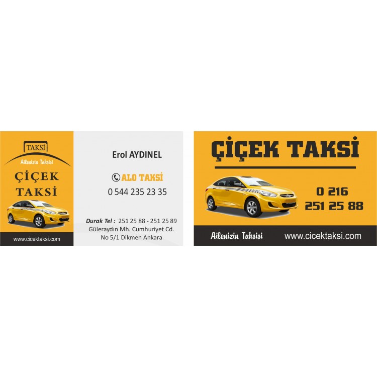taksi kartvizit örneği 24