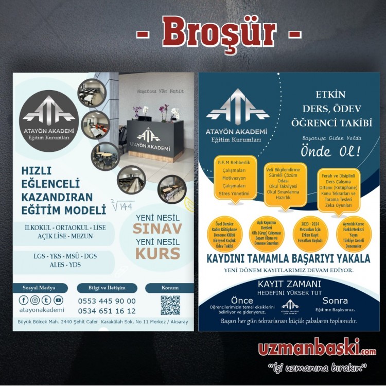 Özel Eğitim Broşür Örneği