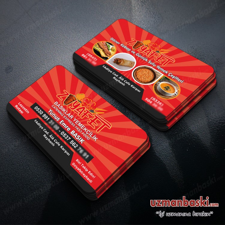 Lokanta Kartvizit Örneği