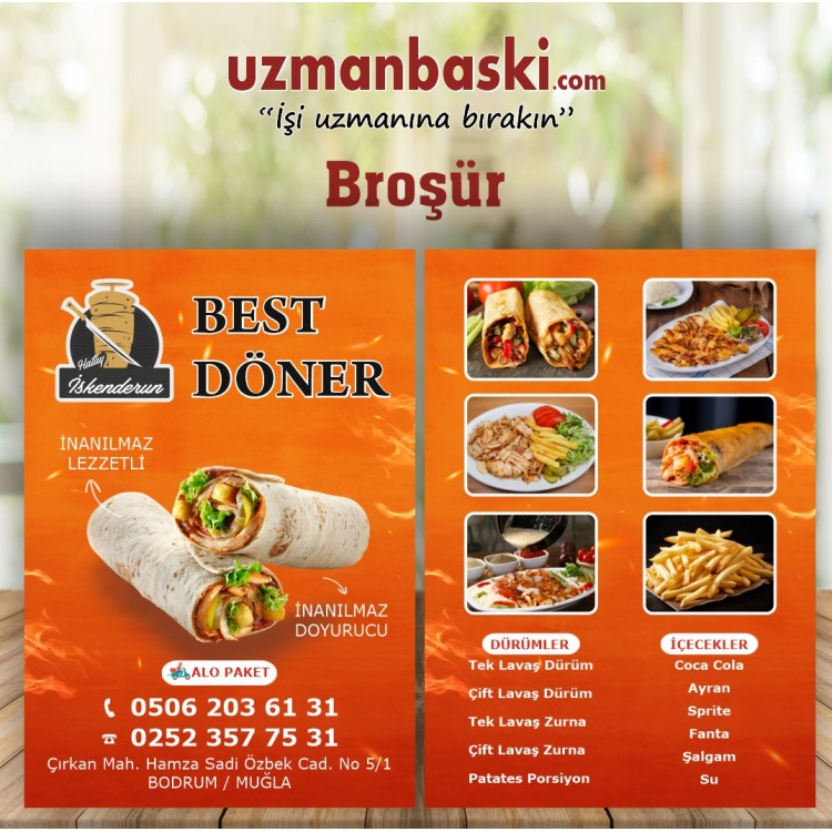 Dönerci Broşür Örneği