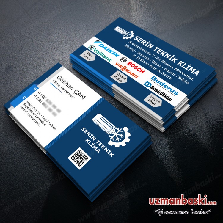 Klima Teknik Servis Kartvizit Klima Teknik Servis Kartvizit