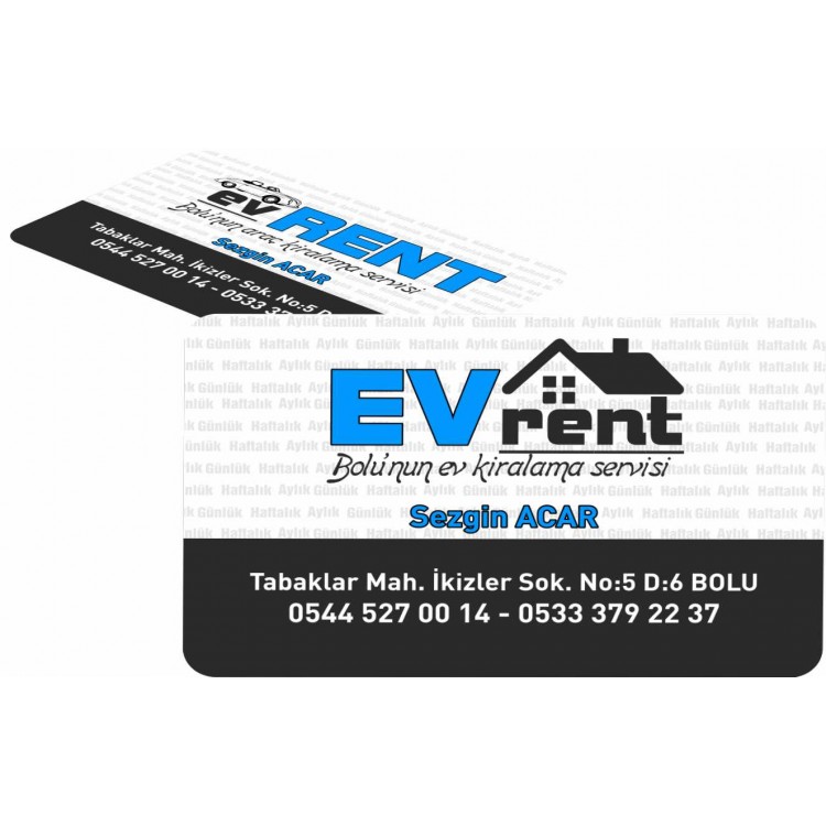 RENT A CAR EMLAK KARTVİZİT