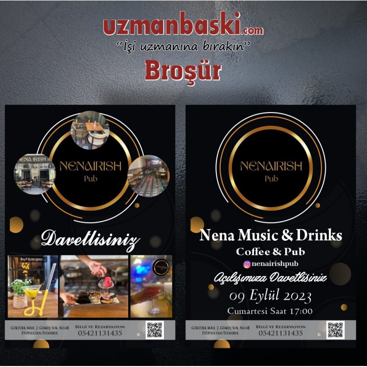 Cafe Bup Broşür Örneği Cafe Bup Broşür Örneği