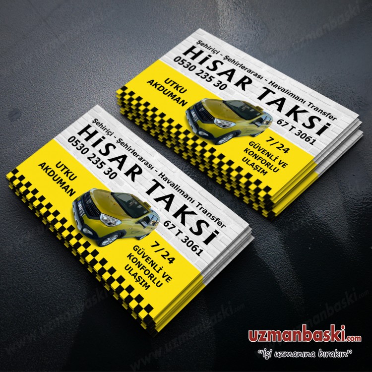 Taksi Kartvizit Örneği