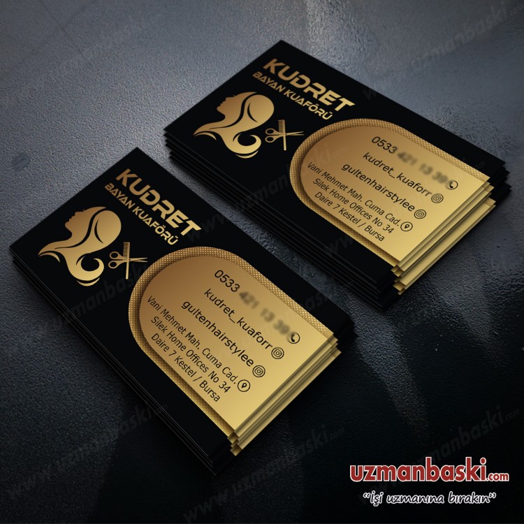 Kuaför Kartvizit Örneği Kuaför Kartvizit Örneği