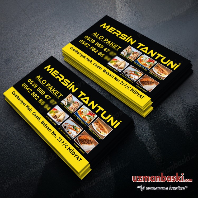 Tantuni Kartvizit Örnekleri