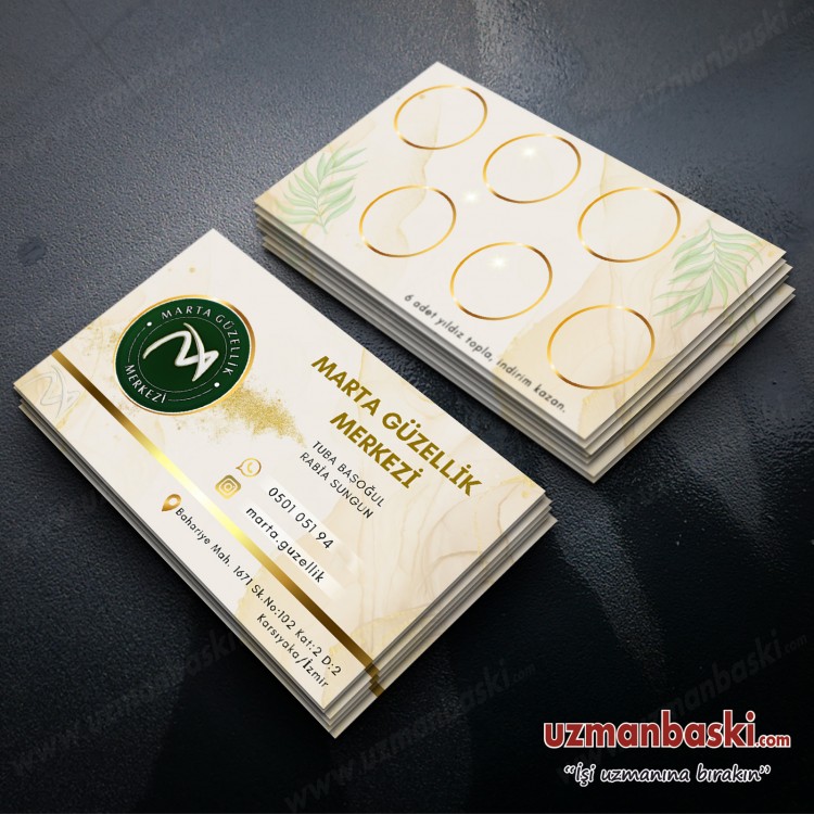 Güzellik Salonu Kartvizit Güzellik Salonu Kartvizit