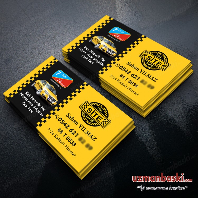 Taksi Kartvizit Örneğii